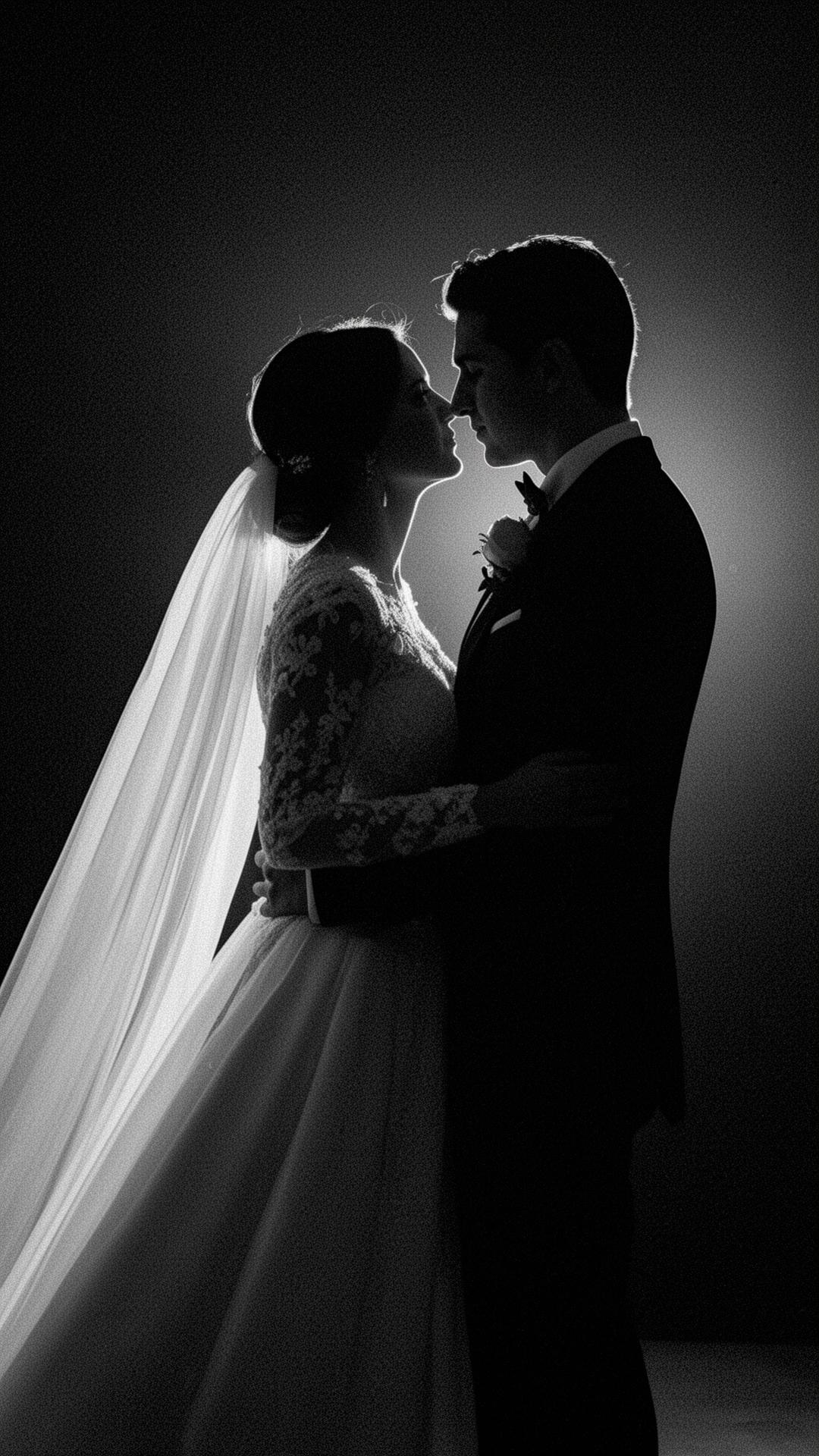 Editorial wedding portrait